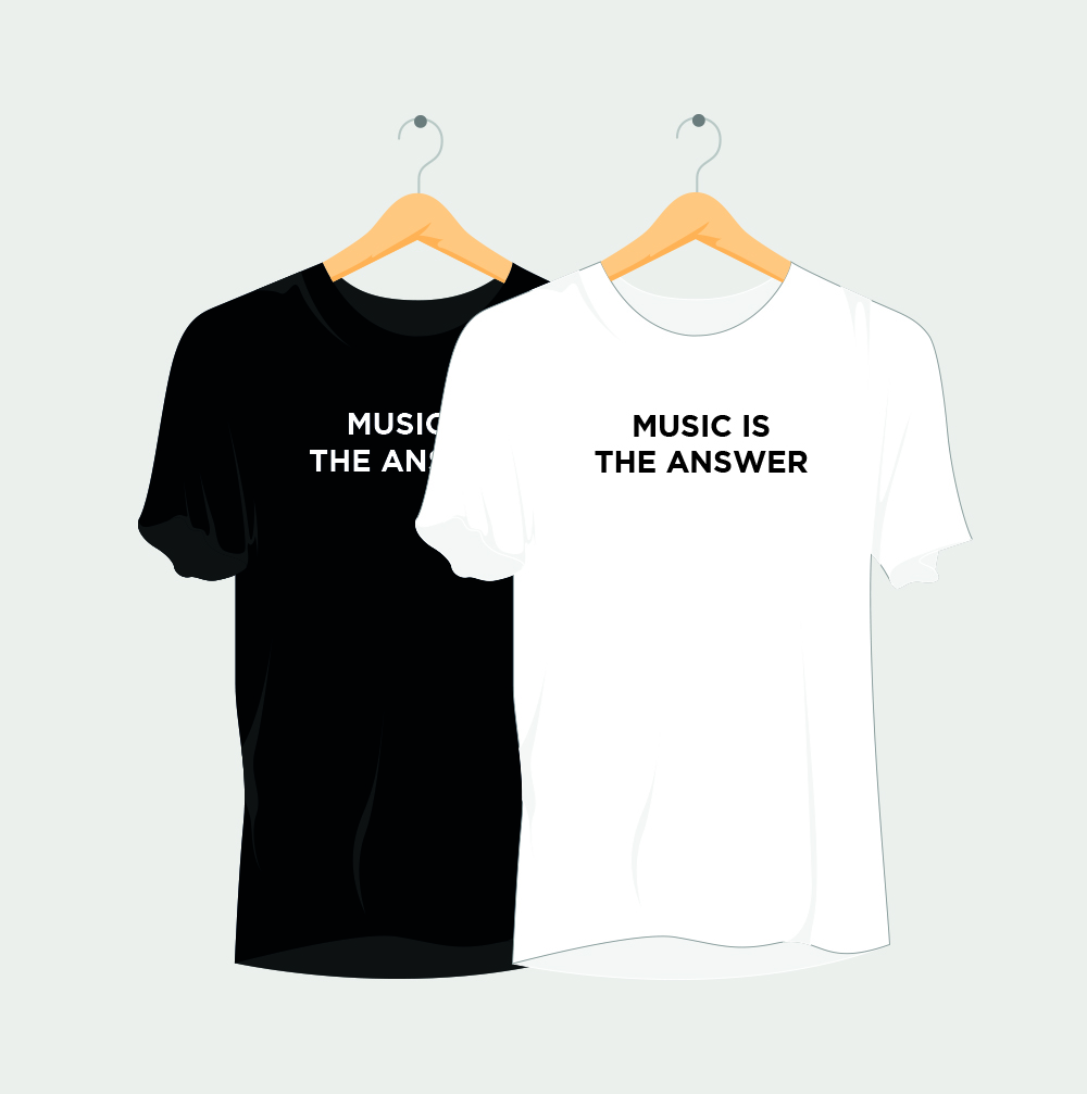Music is the Answer Rave T-Shirt - Dirty Merch