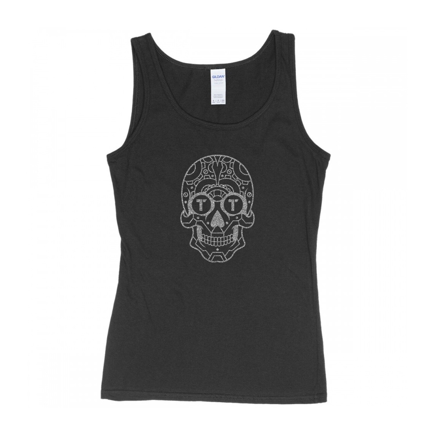 Skull vest top outlet